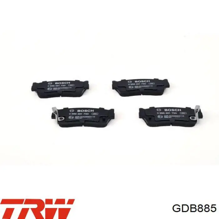 Compre GDB885 TRW Sapatas do freio dianteiras de disco
