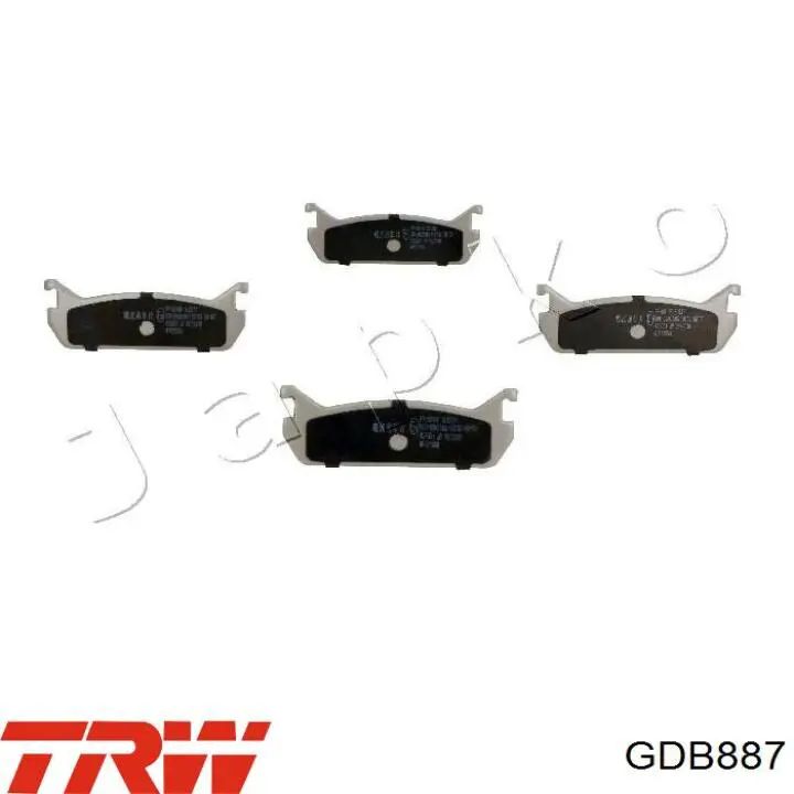 Compre GDB887 TRW Sapatas do freio traseiras de disco