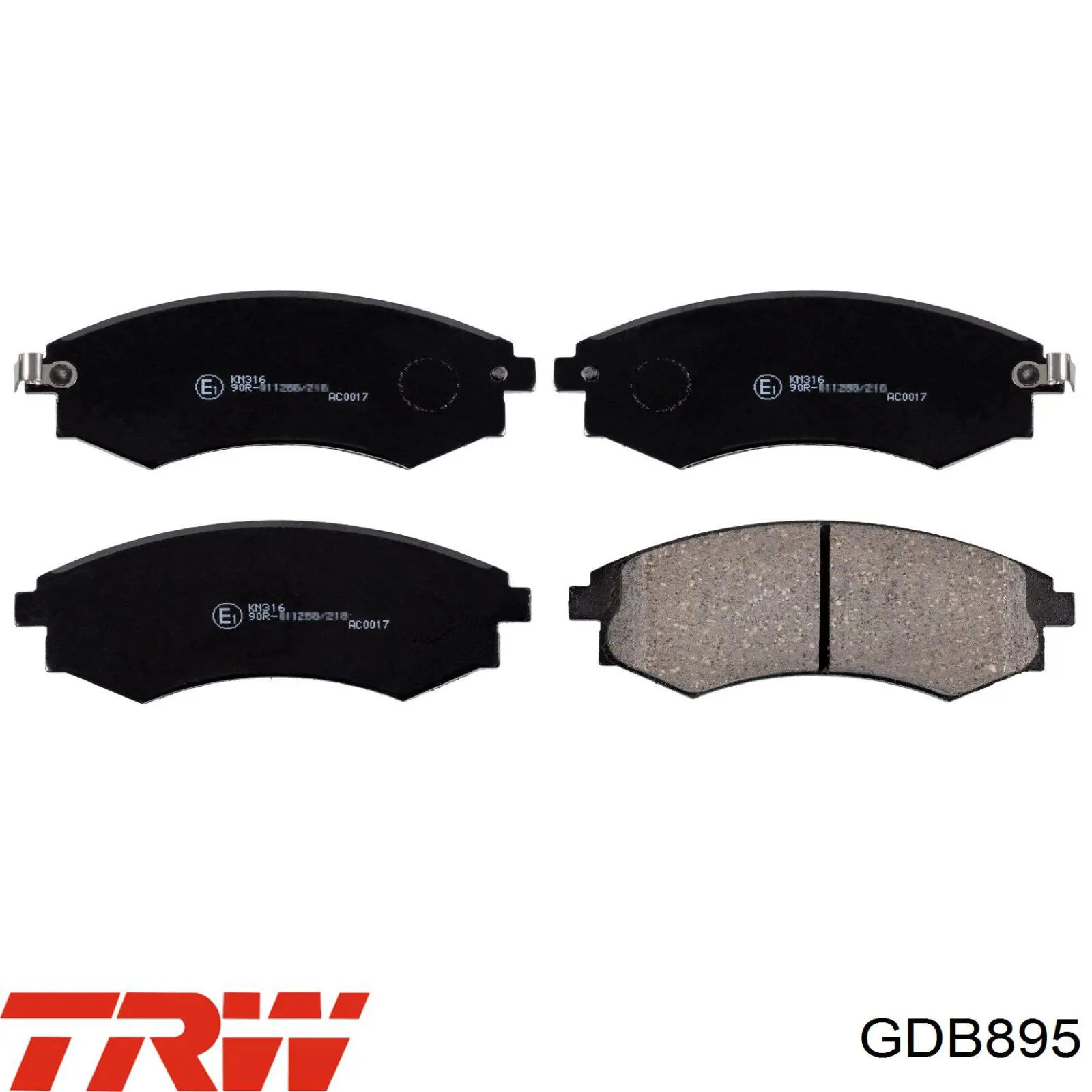 Compre GDB895 TRW Sapatas do freio dianteiras de disco