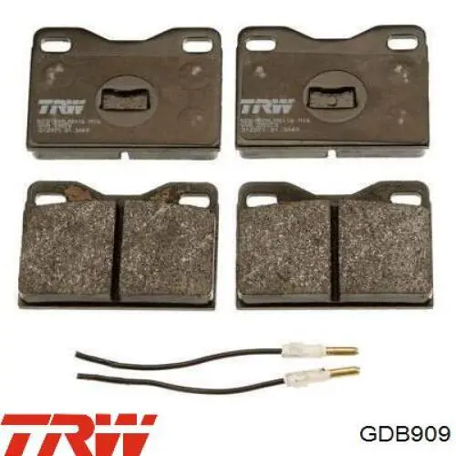 Sapatas do freio dianteiras de disco TRW GDB909 preço, a partir de 23,98 USD