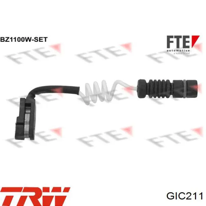 Sensor dianteiro de desgaste das sapatas do freio TRW GIC211 preço, a partir de 3,82 USD