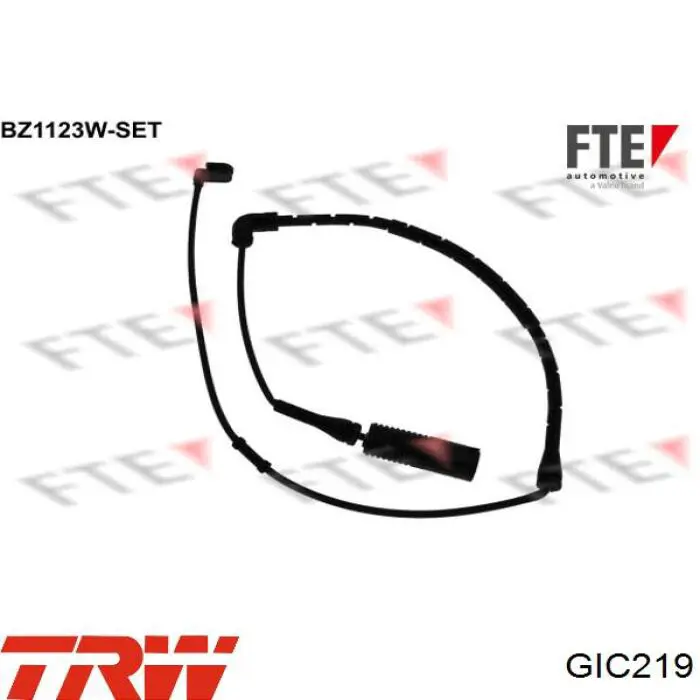 Compre GIC219 TRW Sensor dianteiro de desgaste das sapatas do freio