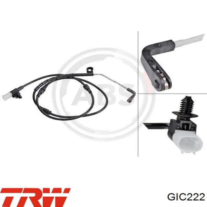 Compre GIC222 TRW Sensor dianteiro de desgaste das sapatas do freio