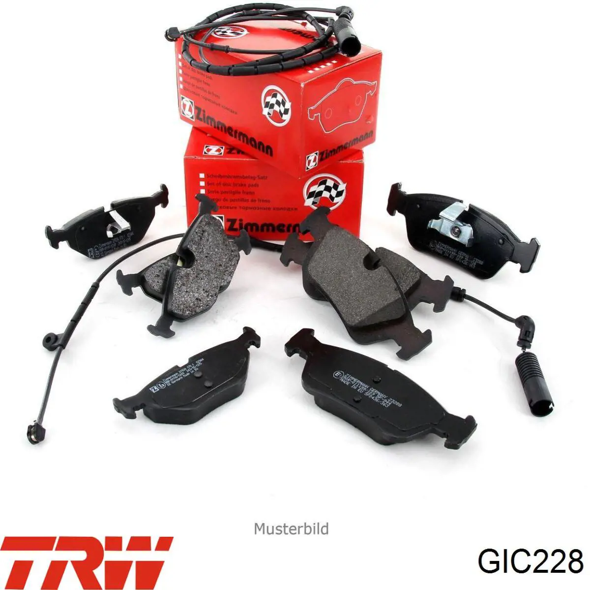 Compre GIC228 TRW Sensor dianteiro direito de desgaste das sapatas do freio