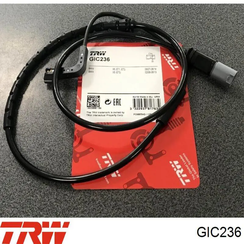 Compre GIC236 TRW Sensor traseiro de desgaste das sapatas do freio