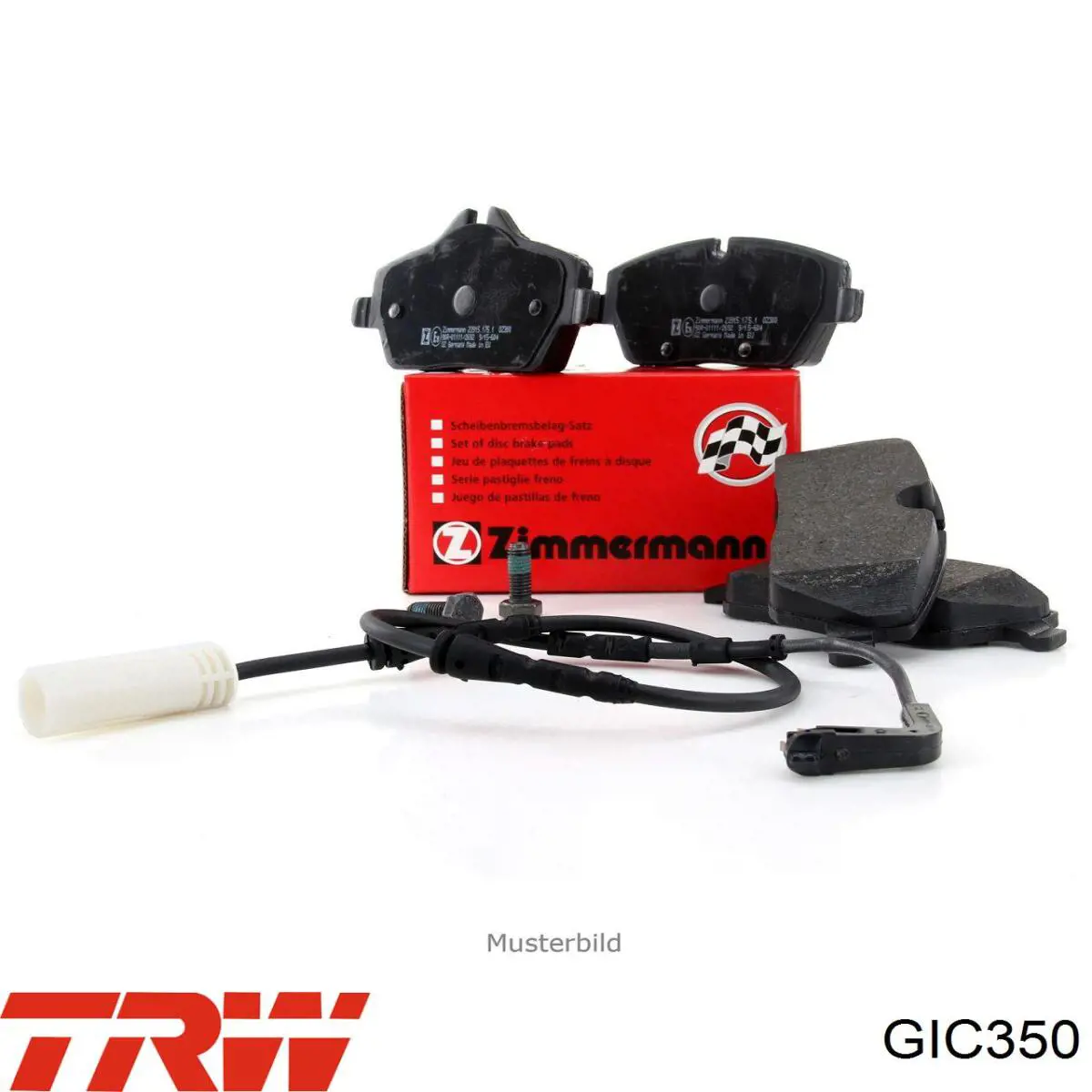 Compre GIC350 TRW Sensor dianteiro de desgaste das sapatas do freio