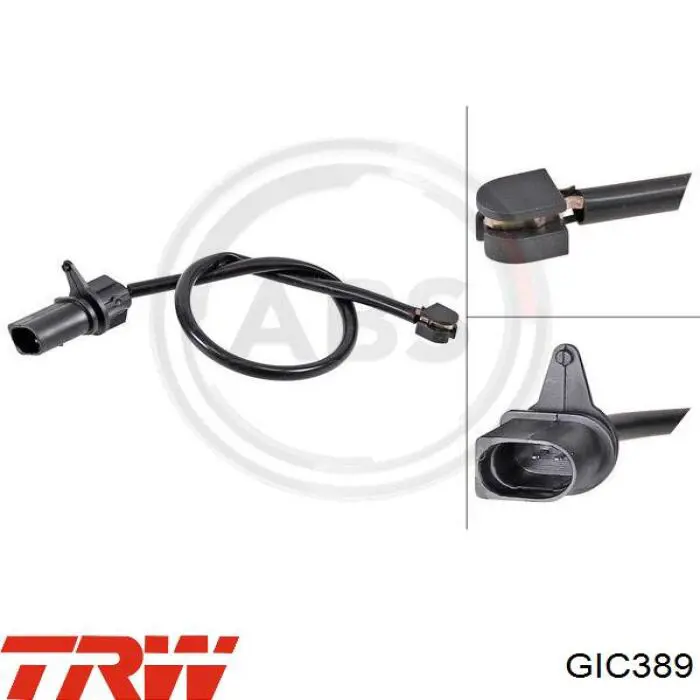 Sensor dianteiro de desgaste das sapatas do freio TRW GIC389 preço, a partir de 15,05 USD