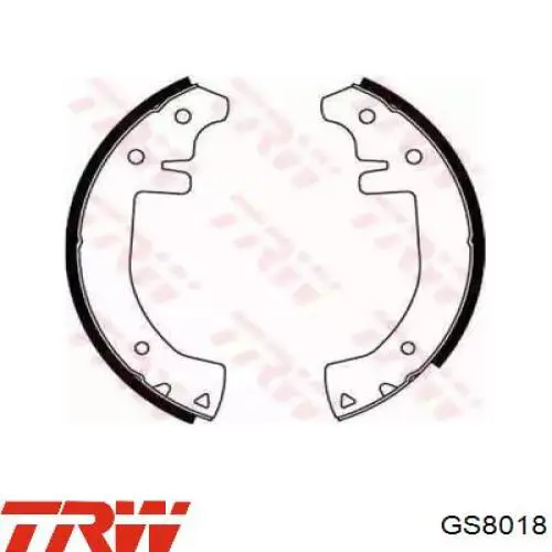Sapatas do freio traseiras de tambor 7701202958 Renault (RVI)