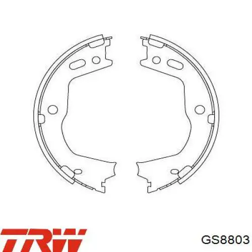 Compre GS8803 TRW Sapatas do freio de estacionamento