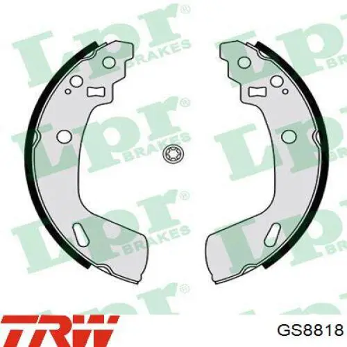 Compre GS8818 TRW Sapatas do freio traseiras de tambor