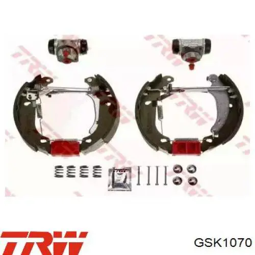 Compre 204114073 Bosch Sapatas do freio traseiras de tambor, montadas com cilindros, kit