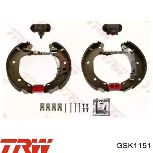 Compre GSK1151 TRW Sapatas do freio traseiras de tambor