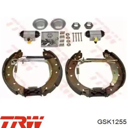 Sapatas do freio traseiras de tambor, montadas com cilindros, kit TRW GSK1255 preço, a partir de 96,08 USD