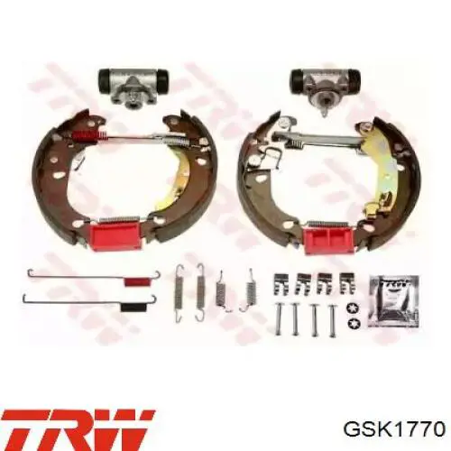 Compre GSK1770 TRW Sapatas do freio traseiras de tambor