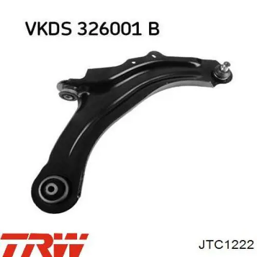 Compre JTC1222 TRW Braço oscilante inferior direito de suspensão dianteira
