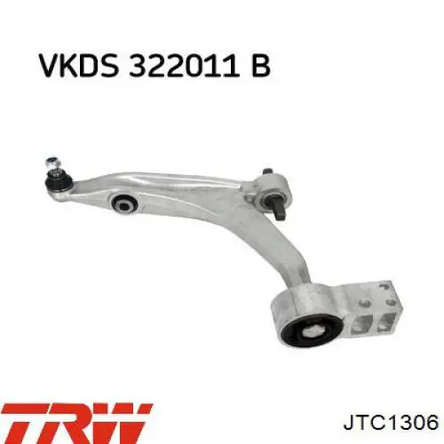 Braço oscilante inferior direito de suspensão dianteira JTC1306 TRW