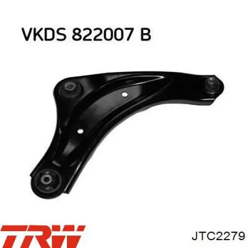 Compre JTC2279 TRW Braço oscilante inferior direito de suspensão dianteira