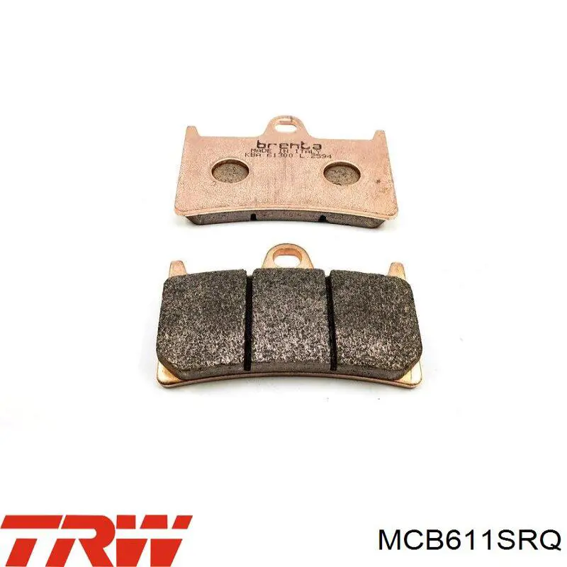 MCB611 TRW Sapatas do freio dianteiras de disco