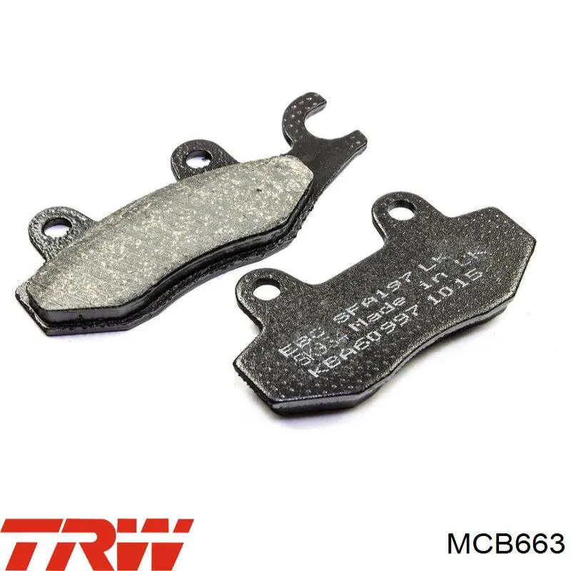 Sapatas do freio dianteiras de disco TRW MCB663 preço, a partir de 38,50 USD