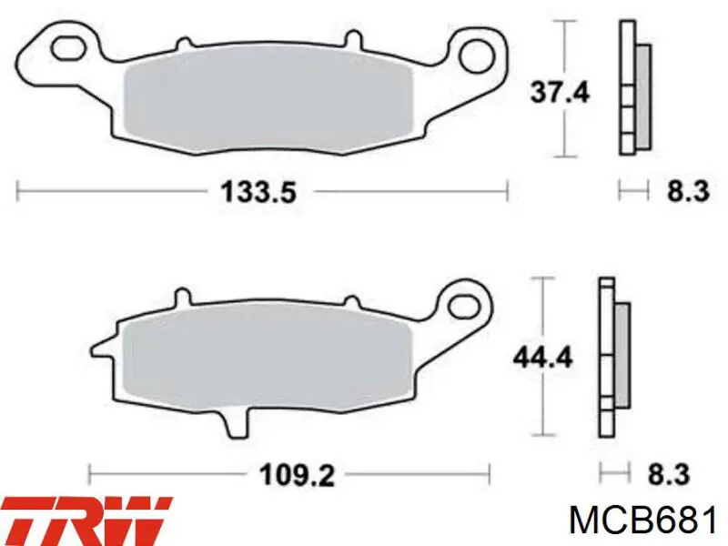 Sapatas do freio dianteiras de disco EBC Brakes FA231