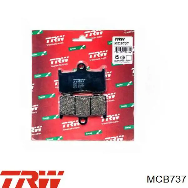 Sapatas do freio dianteiras de disco TRW MCB752SV preço, a partir de 33,27 USD