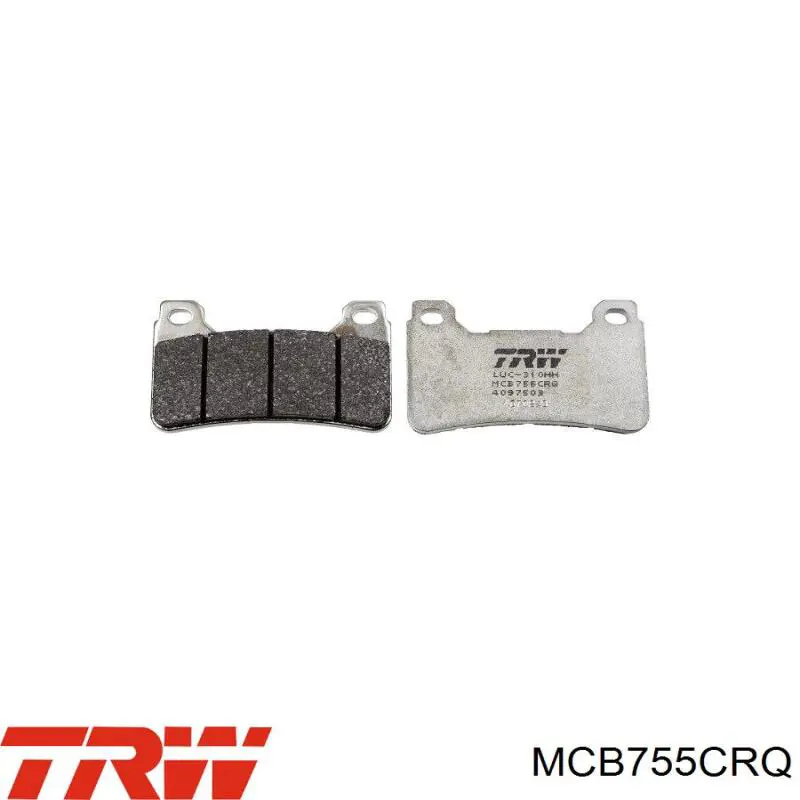 MCB755CRQ TRW Sapatas do freio dianteiras de disco