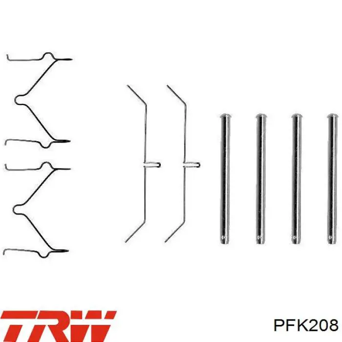 Compre PFK208 TRW Kit de molas de fixação de sapatas de disco dianteiras