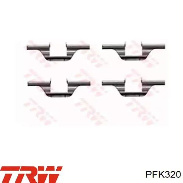 Compre PFK320 TRW Kit de molas de fixação de sapatas de disco traseiras
