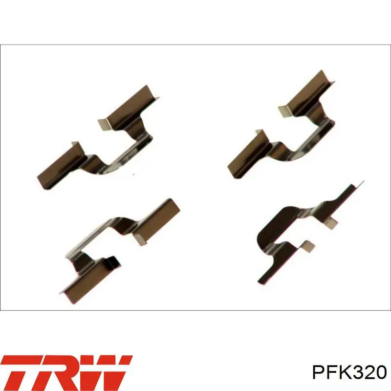 Kit de molas de fixação de sapatas de disco traseiras TRW PFK320 preço, a partir de 3,79 USD