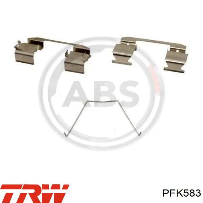 Chapa anti-ruído de fixação do freio de sapata dianteira TRW PFK583 preço, a partir de 9,89 USD