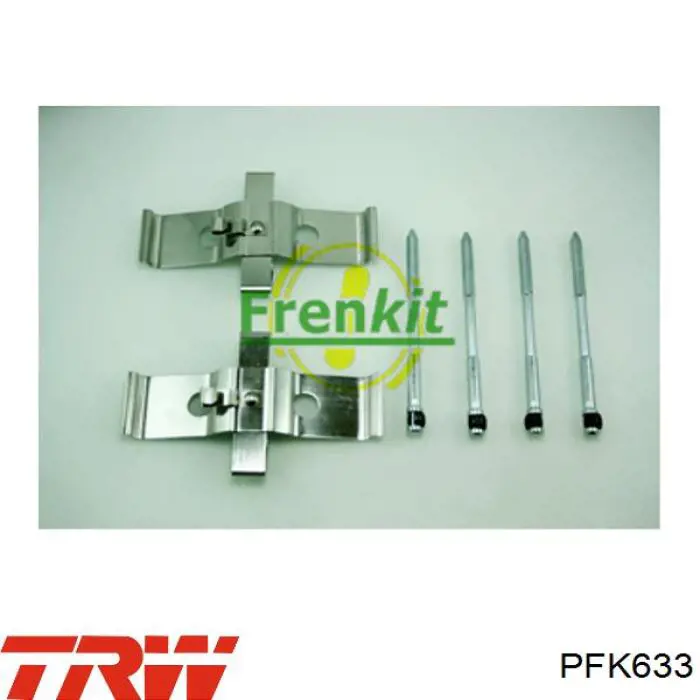 Kit de molas de fixação de sapatas de disco dianteiras TRW PFK633 preço, a partir de 40,08 USD
