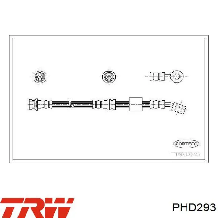 Compre PHD293 TRW Mangueira do freio traseira