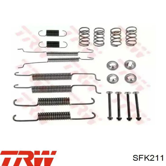 Kit de montagem das sapatas traseiras de tambor TRW SFK211 preço, a partir de 10,20 USD