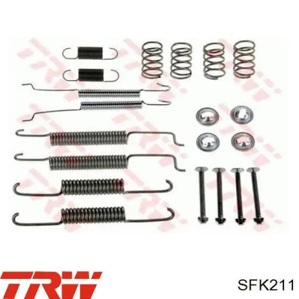 Compre SFK211 TRW Kit de montagem das sapatas traseiras de tambor