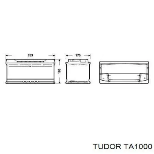 Bateria recarregável (PILHA) Tudor TA1000 preço, a partir de 128,96 USD