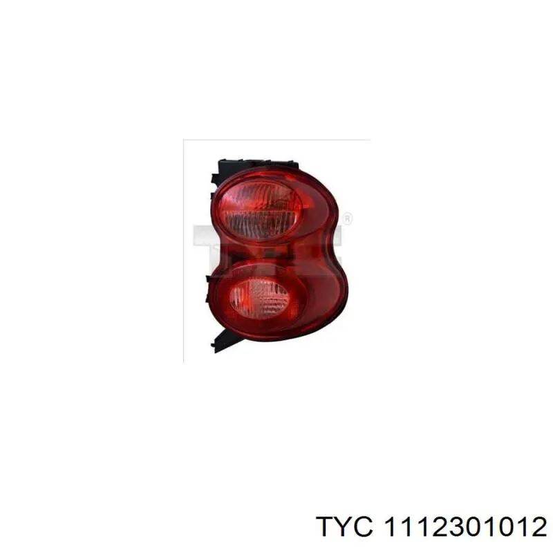 1112301012 TYC Lanterna traseira direita
