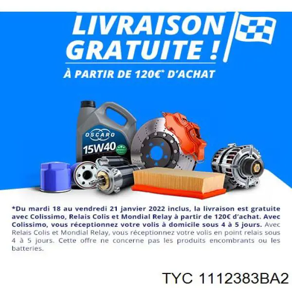 Placa sobreposta da luz traseira TYC 1112383BA2 preço, a partir de 59,87 USD