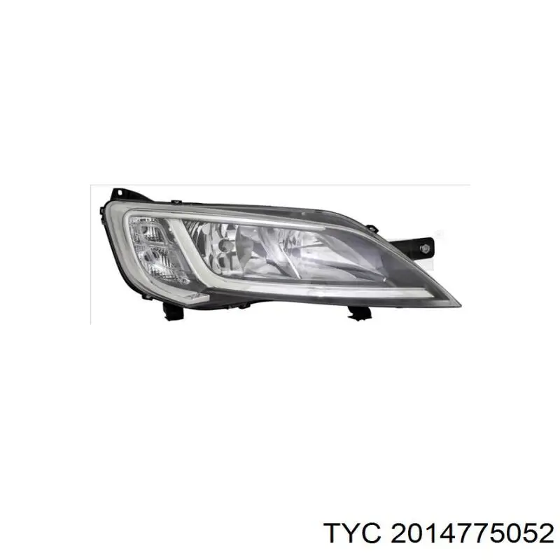 Luz direita 1682746680 Peugeot/Citroen