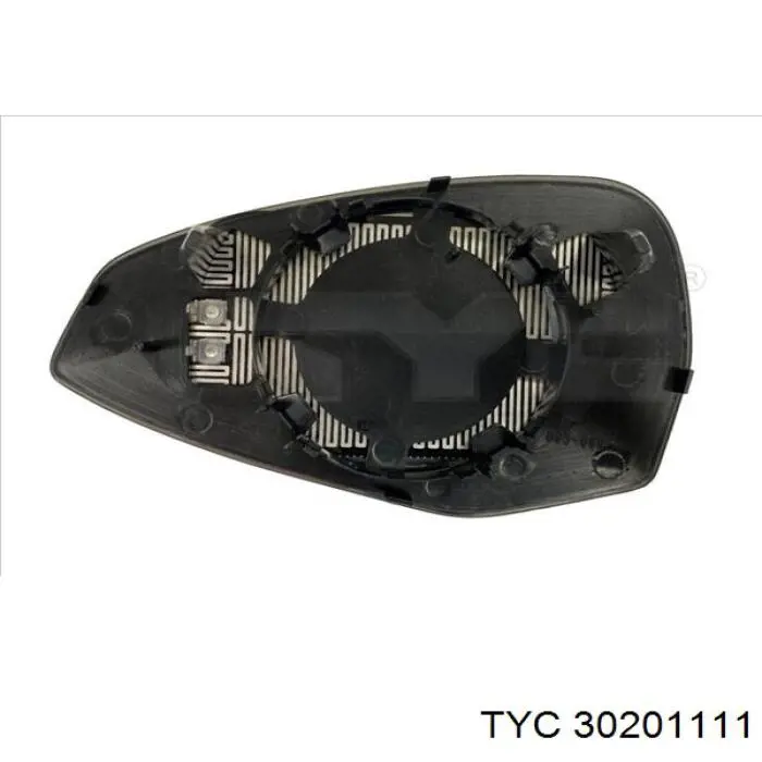8W0857536E VAG Elemento espelhado do espelho de retrovisão direito