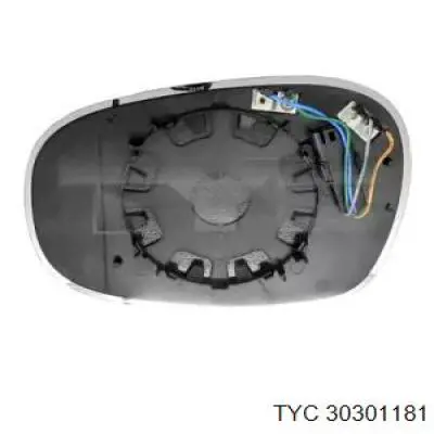 Elemento espelhado do espelho de retrovisão esquerdo TYC 30301181 preço, a partir de 26,95 USD
