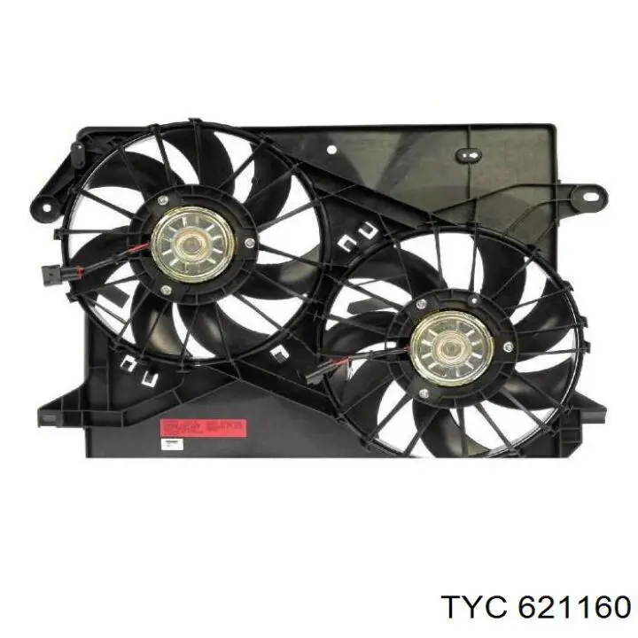Ventilador elétrico de esfriamento montado (motor + roda de aletas) Chrysler 300 C 