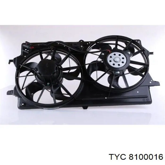 Compre 8100016 TYC Ventilador elétrico de esfriamento montado (motor + roda de aletas)
