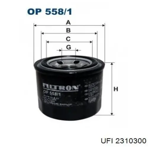 Compre 2310300 UFI Filtro de óleo