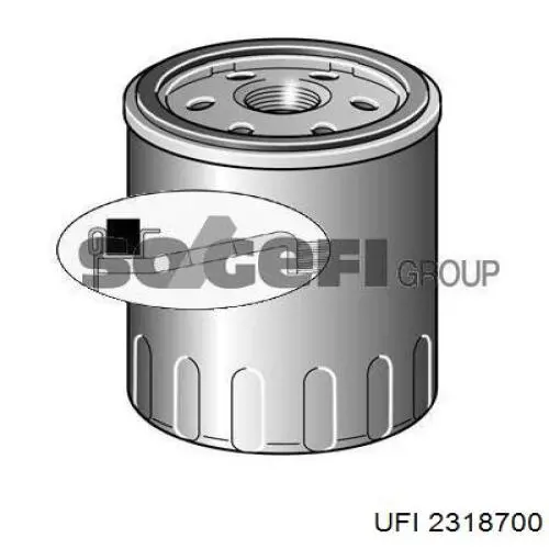 Filtro de óleo UFI 2318700 preço, a partir de 5,78 USD