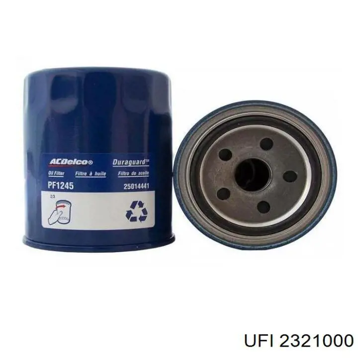 Filtro de óleo UFI 2321000 preço, a partir de 6,45 USD