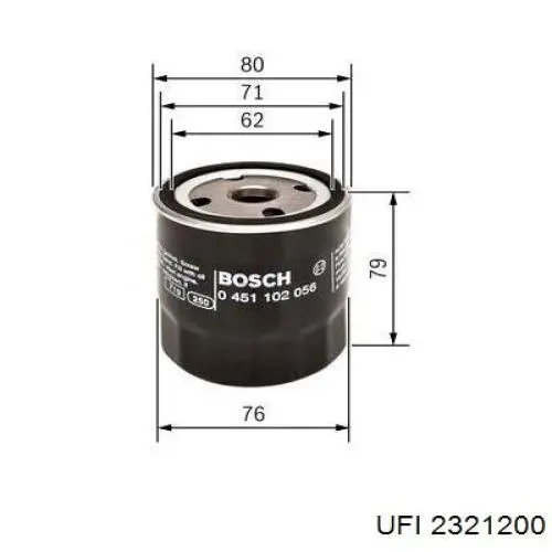 Compre 2321200 UFI Filtro de óleo