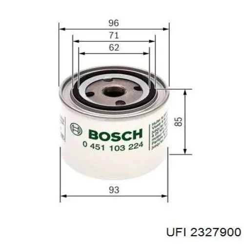 Compre 2327900 UFI Filtro de óleo