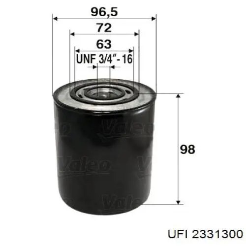 Compre 2331300 UFI Filtro de óleo