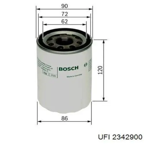 Compre 2342900 UFI Filtro de óleo