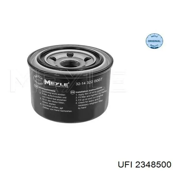 Filtro de óleo UFI 2348500 preço, a partir de 5,43 USD